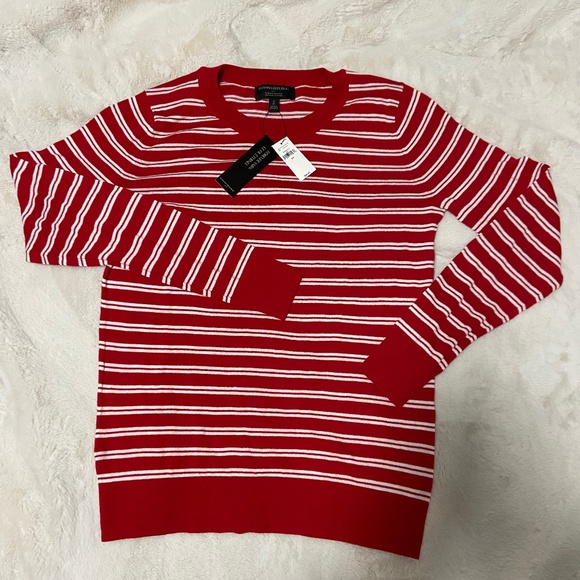Banana Republic Red and White Striped Sweater Size S - Picture 1 of 3